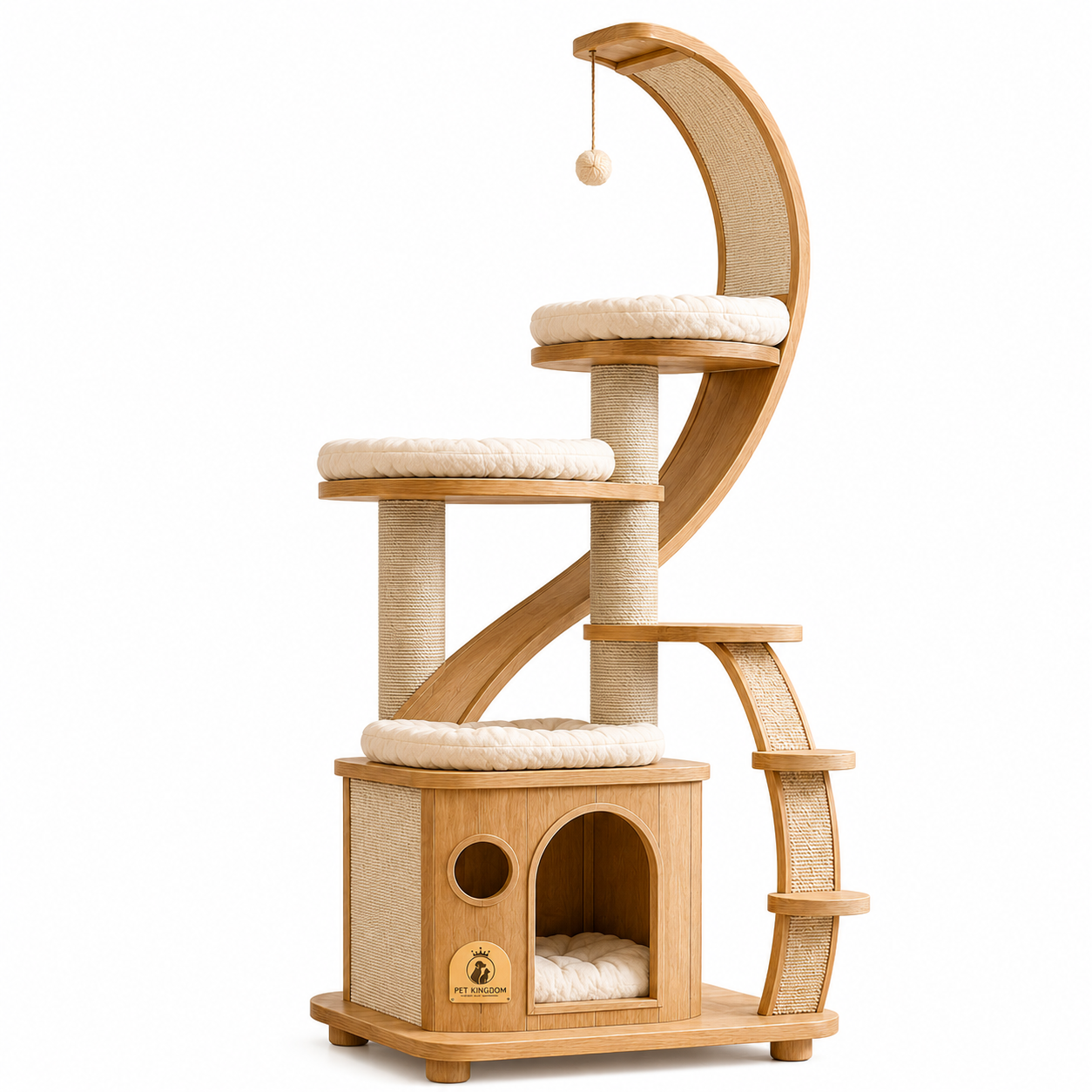 Lunar Villa Climber Wooden Cat Tree