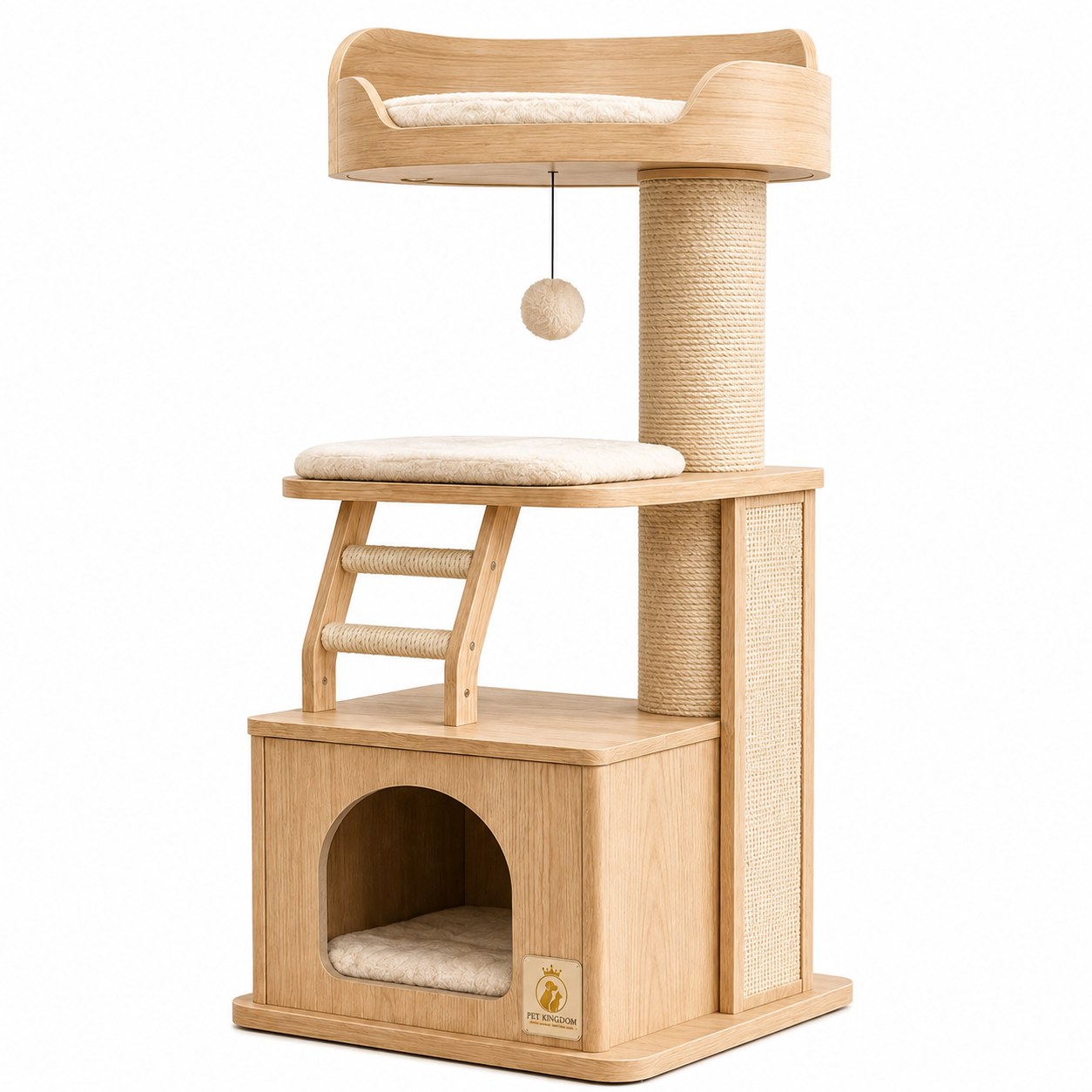 Nordic Terrace Wooden Cat Tree
