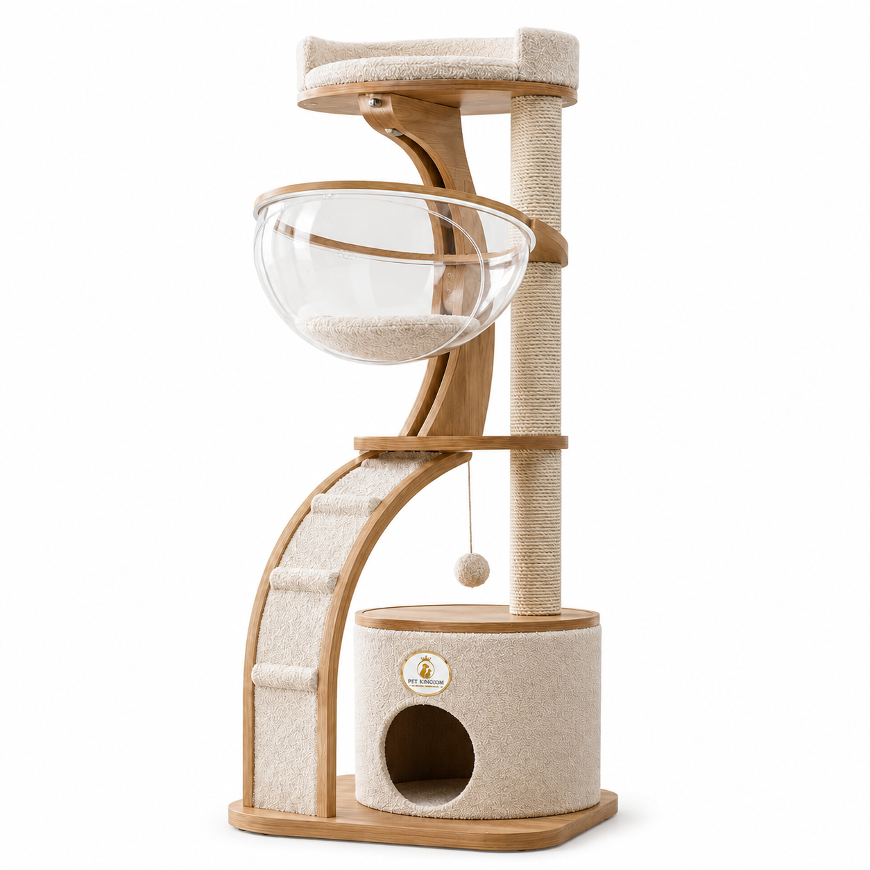 Cosmo Capsule Climber Acrylic Bubble Cat Tower