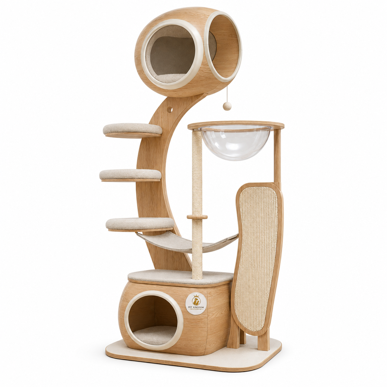 Lunar Pod Tower Multi-Zone Activity Cat Tree
